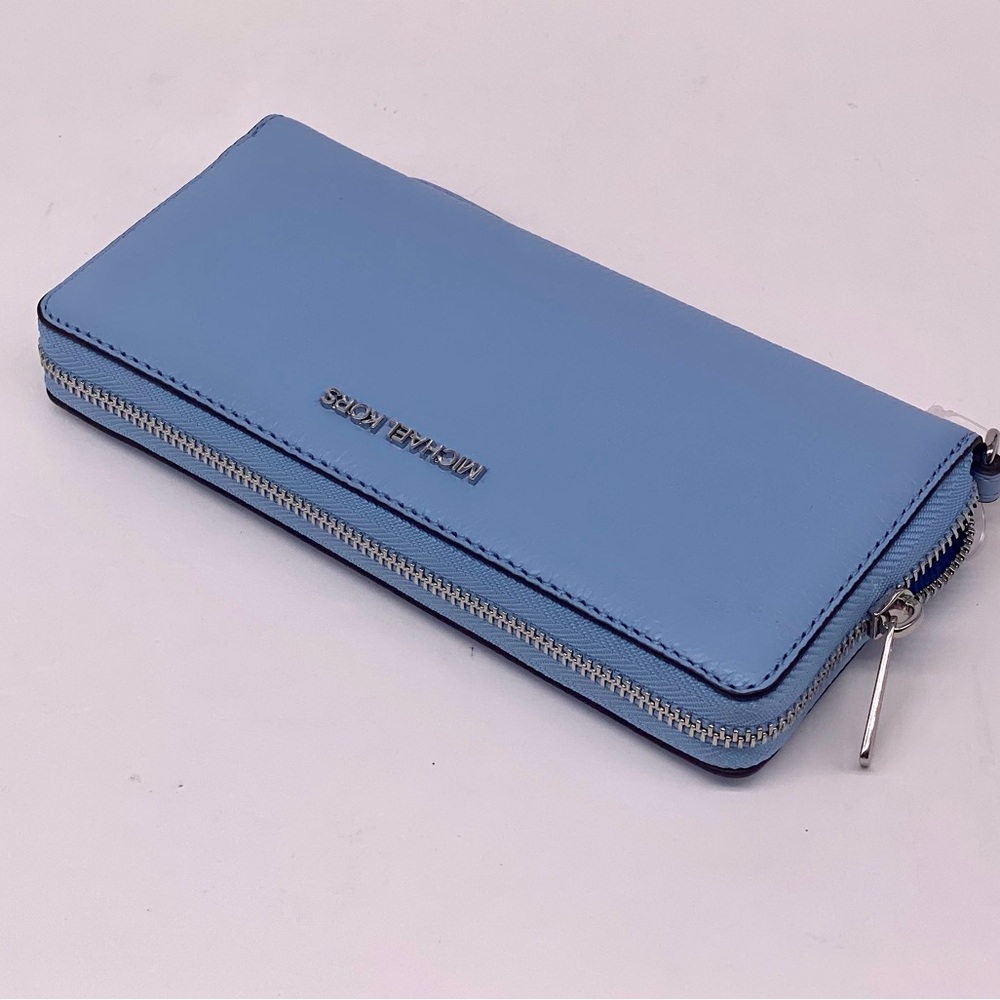 Michael Kors Large Continental Wallet Wristlet light Sky - Picture 7 of 10